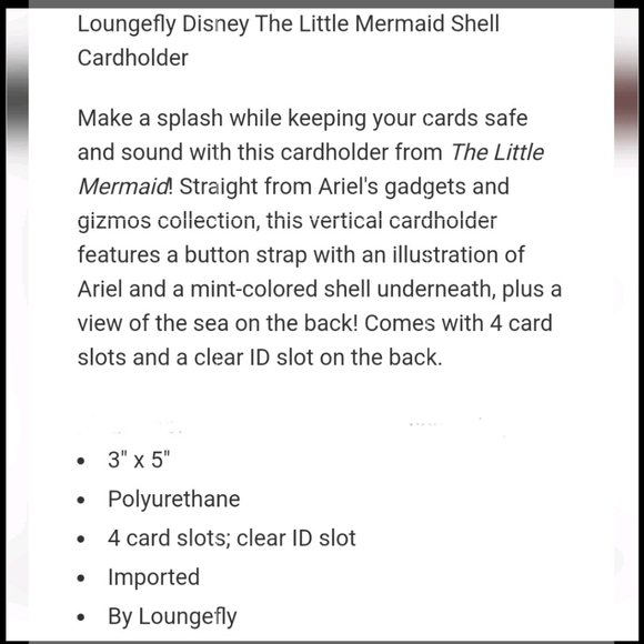 NWT Loungefly The Little Mermaid set - Picture 7 of 12